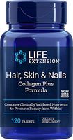 Life extension Hair, Skin, Nails- Collagen Plus, 120 Tablets