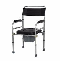 RES&BD Folding Lightweight Commode Chair Stainless Steel Elderly Pregnant Woman Toilet Seats