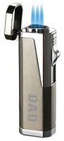 Personalized Visol Torch Lighter - Fathers Day Gift with Engraved Dad (Gunmetal)