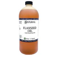 FlaxSeed Oil - 100% Pure Flax Seed Oil - 0 Additives - 0 Fillers - Cold Pressed - Unrefined (32 Ounce)