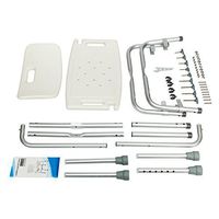 MUITOBOM Shower Chair, Durable Heavy-Duty Aluminum Alloy Elderly Bath Chair with Backrest for Elderly Handicap Disabled White