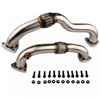 MOSTPLUS Turbocharger Up Pipe For 2008 2009 2010 FORD F-250 F350 F-350 F-450 Super Duty 6.4L V8 679-007 679-008 Powerstroke Diesel