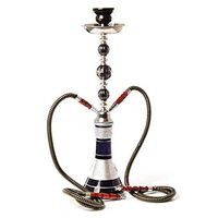 BuBu-Fu Hookah Set, Large Plexiglass Acrylic 2 Hose Hookah Complete Set, Easy to Disassemble Easy to Clean Not Easy to Dump Arab Hookah Set,Bblack