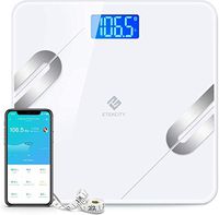 Etekcity Scale Digital Weight and Body Fat, Smart Bathroom Fitbit Scale Bluetooth for Weight Loss, 400lbs, White