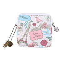 Menstrual Pad Bag Sanitary Napkin Storage Bag Tampon Bag Sanitary Pad Organizer (Tower and Bird)