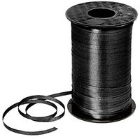 PMU Curling Ribbon 3/16" Inch X 500 Yards Black (1/Pkg) Pkg/3