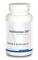 Biotics Research Methionine-200™– Essential Amino Acid, Bone Strength, Athletic Performance, Supports Liver Function, Healthy Weight Management, Supports Pancreas Health 100 Caps