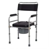 Walking Stick Folding Lightweight Commode Chair Sturdy, Simple, Bathroom Support for Elderly Seniors, Disabled, Handicapped, Grandparents Fauay