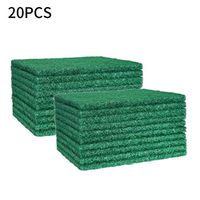 Famlhewo 20PCS Sponge Wipe Cleaning Towel Dish Cloth Emery Cleaning Sponge Kitchen Degreasing (15 * 10 cm, Green)