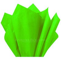 Flexicore Packaging® Tissue Paper Gift Wrap | Size:15"x20" | Acid Free | Bulk | Craft | DIY | Color: Bright Lime | Count: 20 Sheets
