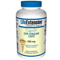 CDP-Choline Caps, 250 mg, 60 Vcaps by Life Extension (Pack of 6)