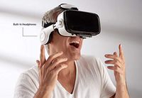 Sharper Image Bluetooth VR Headset with Earphones