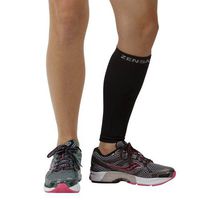 Zensah Calf/Shin Splint Compression Sleeve (singe sleeve), Black, X-Small/Small