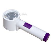 5X LED Illuminated Hand Held Stand Magnifier 2.4 Inch Lens