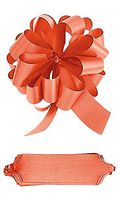 Orange Pull Bows - 5 1/2"W x 20 Loops - Pack of 50