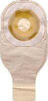 Hollister Premier One-Piece Drainable Pouch with Pre-Cut Flat Flextend Skin Barrier, Two Sided ComfortWear Panel, Lock N Roll Microseal Closure and Tape Border 1" Stoma Opening (Box of 10 Each)