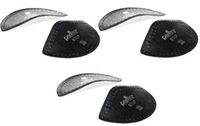 Pedag Step Symmetrical Self Adhesive Leather Arch Support Inserts, Black, Small, 3 Count