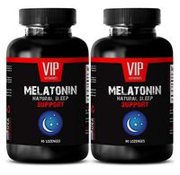 Eye Health - MELATONIN Natural Sleep Support - Promotes Sleep Quality - Good Night - melatonin Bulk - 2 Bottles (180 Lozenges)