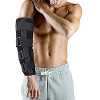 Filfeel Elbow Support, Breathable Winter Style Elbow Support Braces Arm Splint Support, Joint Pain Relief, Injury Recovery (S)