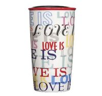 Starbucks "Love Is" Hot Drink Stoneware Tall Cup 12 oz