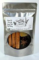 Organic Elderberry Syrup Kit - Makes 36-40 Ounces Chef Recipe Instant Pot Friendly- Ships Same Day Before 4pm- GF- Organic Elderberries, Ceylon Cinnamon, Star Anise, Cloves, Crystallized Ginger
