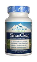 Ridgecrest Herbals SinusClear, Complete Sinus Support, 60 Vegetarian Capsules (2 Pack)