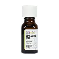 Aura Cacia Cinnamon Leaf, Essential Oil, 0.5-Ounce Bottle,