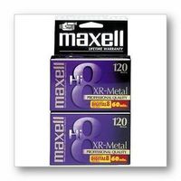 2PK 120MIN HI8 XR-METAL VIDEO TAPE F/ HI8 and DIGITAL8 CAMCORDERS