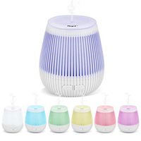 CkeyiN Mini Essential Oil Diffuser 100ml Portable Humidifier with 2 Mist Modes, Waterless Auto Shut-off and 7 Colors LED Night Lights for Home Office, Great Gift for Home Office