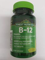Finest Nutrition Timed Release Vitamin B12 2000mcg, Tablets, 120 ea