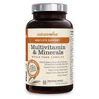 NatureWise Men's Eye Support Whole Food Multivitamin for Eye Health, Blue Light Defense with Balanced B Complex Vitamins, Lutemax 2020, Zeaxanthin (Packaging May Vary) [1 Month Supply - 60 Capsules]