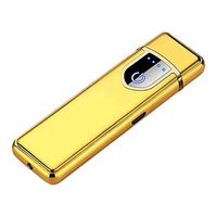 Flameless Lighter USB Rechargeable Battery Portable Electric Lighter for Cigar Cigerette (F)
