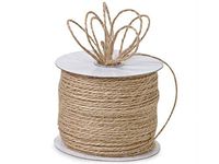 tkcathyschaos Natural Jute Burlap Rope String Twine 100 yd Spool Crafts Gifts Beige Holiday