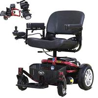 LMEIL Powerchair with Soft Seat Motorized Electric Wheelchair for Adults Drive Supports 272 lbs for The Elderly Disabled