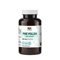 Pine Pollen Testosterone Capsules, 400 mg, Wildcrafted Pine Pollen (Scots Pine, Pinus Sylvestris, Song Hua Fen) (100 Capsules)