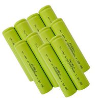 1.2V 4/3A 3800mAh NIMH Rechargeable Battery Flat Top 10 Pcs
