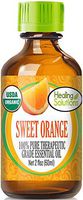 Organic Sweet Orange Essential Oil (100% Pure - USDA Certified Organic) Best Therapeutic Grade Essential Oil - 60ml