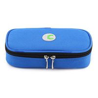 3 Colors Insulin Cooler,Portable Diabetic Organizer Cooler Bag Medical Care Cooler Case for Traveling(Blue)