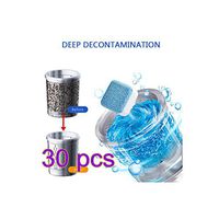 kangle Solid Washing Machine Cleaner,Washing Machine Cleaner Effervescent Tablets Deep Cleaning Remover Deodorant Durable for Bath Room Kitchen