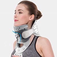 Glumlly Cervical Neck Traction Device -Relieve Pain and Compression Adult Correction Neck Support Neck for Home Traction Spine Alignment,A