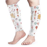 XTYND556 Cute Cat Sports Compression Calf Sleeve Men and Women Relieve Pain Calf Sleeve Movement Recovery Sleeve Pair