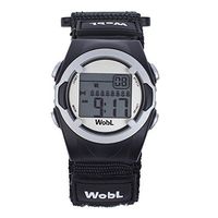 WobL Vibrating 8-Alarm & Repeating Countdown Timer Watch for Kids & Adults, Medication/Sports/Meetings/Potty Reminders, BlackWobL (Black) Vibrating Reminder Watch | 8 Alarm