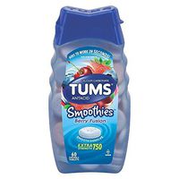 Tums Smooth Brry Fusion Size 60ct Tums Smoothies Berry Fusion Chewable Antacid Calcium Tablets