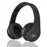Hisonic HS8252 Foldable Wireless Stereo Bluetooth Headphones with Microphone (Black)