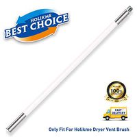 Holikme 7 Piece Rods for Holikme Dryer Vent Cleaning Brush as Accessories, Extends Up to 12 Feet. Only Match Holikme Products.