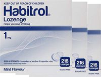 Habitrol Nicotine Lozenge 1mg Mint Flavor. 3 Packs of 216 Lozenges (Total 648)