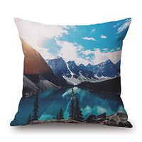 My Massage Pillow- Pressure Activated Massage, Vibrating Massage Pillow, Mymassagepillow Helps Relieve Back Pain and Foot Pain, Great for Circulation!- Mountain and Lake Design