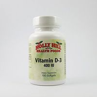 Holly Hill Health Foods, Vitamin D3 400 IU, 100 Softgels