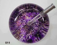 Purple, Gold, Black, White Sponged with Gold Glitter Ultrascope