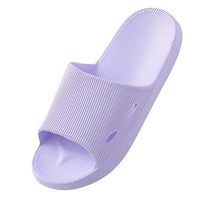 Emimarol Shower Slippers for Women and Men Bath Slippers,Anti-Slip Soft,Cushion-y Massage Slipper,Shower Shoes Purple
